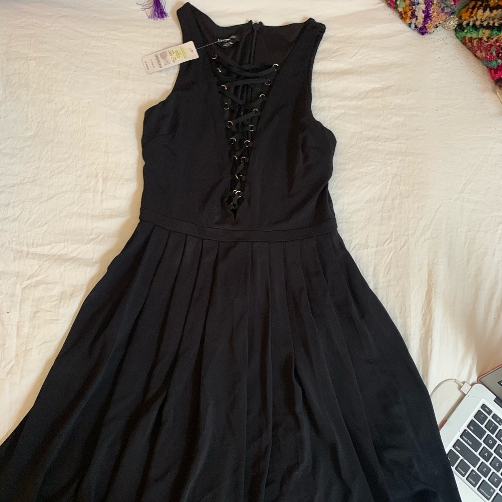 Bebe Lace-up Dress
